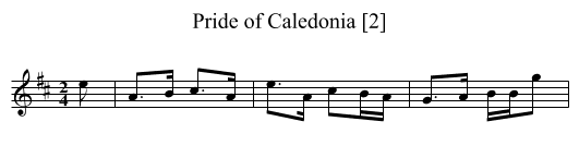 Pride of Caledonia [2] - staff notation