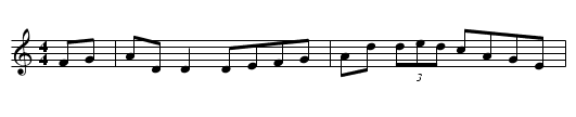 Pride of Moyvane - staff notation