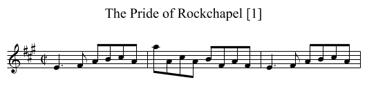 Pride of Rockchapel [1], The  - staff notation