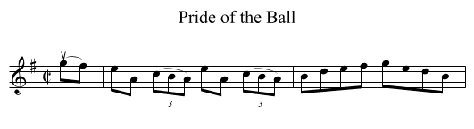 Pride of the Ball - staff notation