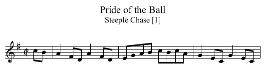 Pride of the Ball - staff notation