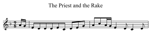 Priest and the Rake, The - staff notation