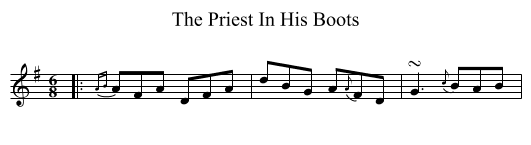 Priest In His Boots, The  - staff notation