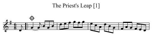 Priest's Leap [1], The - staff notation