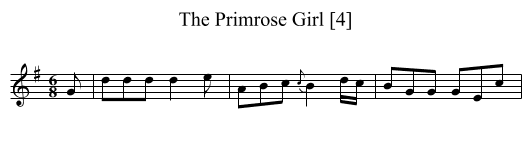 Primrose Girl [4], The - staff notation
