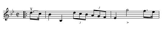 PRINCE ALBERT'S HORNPIPE - staff notation