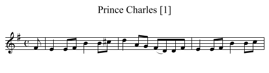 Prince Charles [1] - staff notation