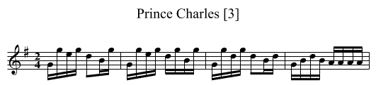 Prince Charles [3] - staff notation