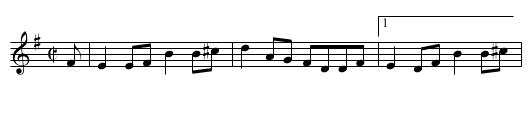 Prince Charlie - staff notation