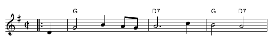 Prince William [G] - staff notation