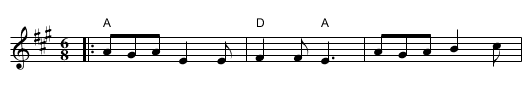 Prince William II - staff notation