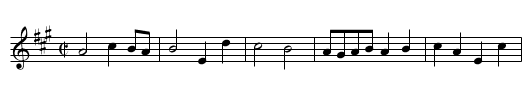 Prince William. WCD3/1.106 - staff notation