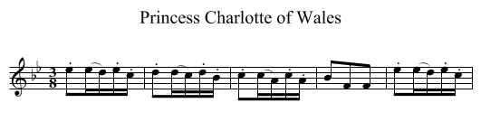 Princess Charlotte of Wales - staff notation
