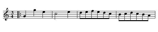 Princess of Wales Waltz - staff notation