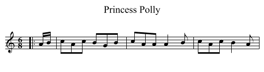Princess Polly - staff notation