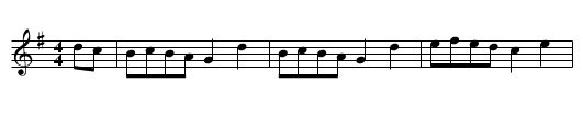 Princess Royal (Oddington) - staff notation