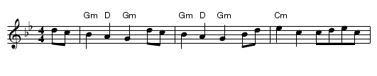 Princess Royal - staff notation