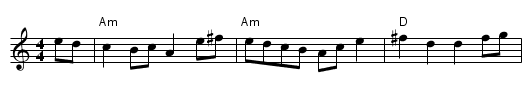 Princess Royal - staff notation