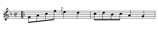 Pritty Kitty - staff notation