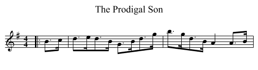 Prodigal Son, The  - staff notation