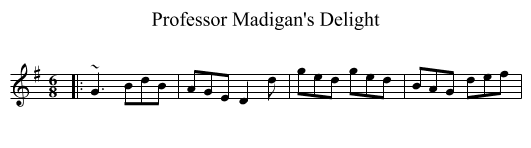 Professor Madigan's Delight - staff notation