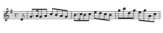 Promenade (The) - staff notation