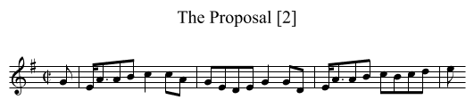 Proposal [2], The - staff notation