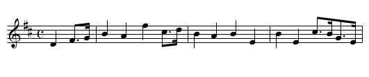 PROUDLY AND WIDE. (Fra Diavolo.) - staff notation