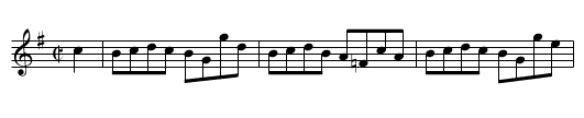 PROUD'S - staff notation