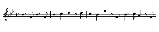 Proumenado de la souco - staff notation