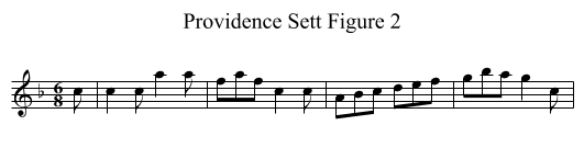 Providence Sett Figure 2 - staff notation