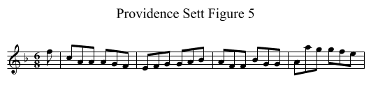 Providence Sett Figure 5 - staff notation