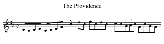 Providence, The - staff notation