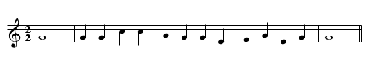 (Psalm) 8 N.V. (New Version) - staff notation