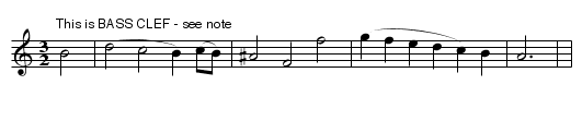 Psalm) PS 2? BF12.04 - staff notation