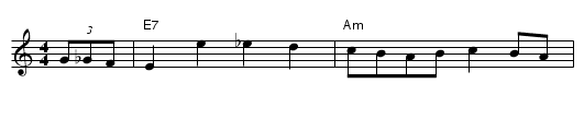 Puddlegum's Misery - staff notation