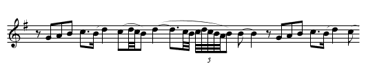 Puertu del Aramu (CT 208) - staff notation