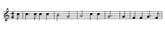 Puff, the Magic Dragon - staff notation