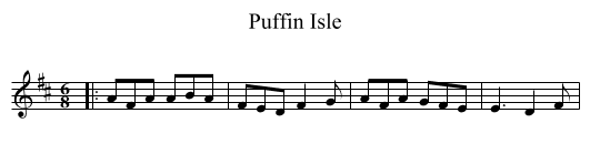 Puffin Isle - staff notation