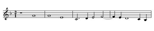 Puisque &agrave; chascun ris / Pardonnez moi / L'autrier m'aloie - staff notation