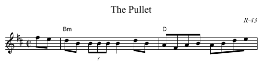 Pullet, The - staff notation