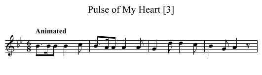 Pulse of My Heart [3] - staff notation