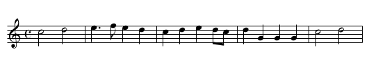 Purcell's Trumpet Voluntary,aka. HA.127 - staff notation