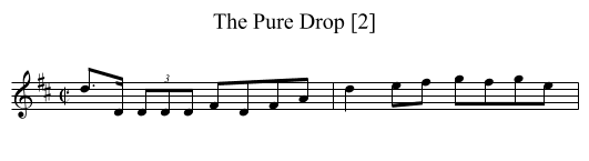 Pure Drop [2], The - staff notation
