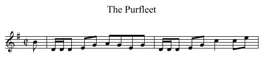 Purfleet, The - staff notation