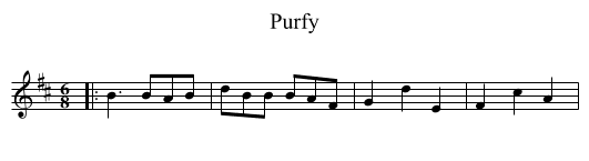 Purfy - staff notation