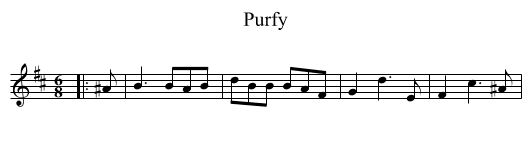 Purfy - staff notation