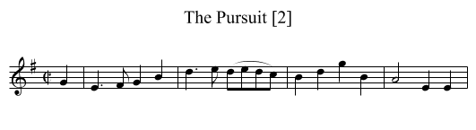 Pursuit [2], The - staff notation