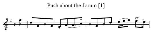 Push about the Jorum [1] - staff notation