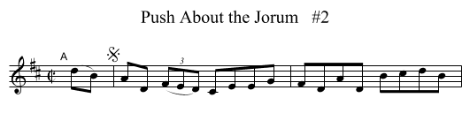 Push About the Jorum   #2 - staff notation